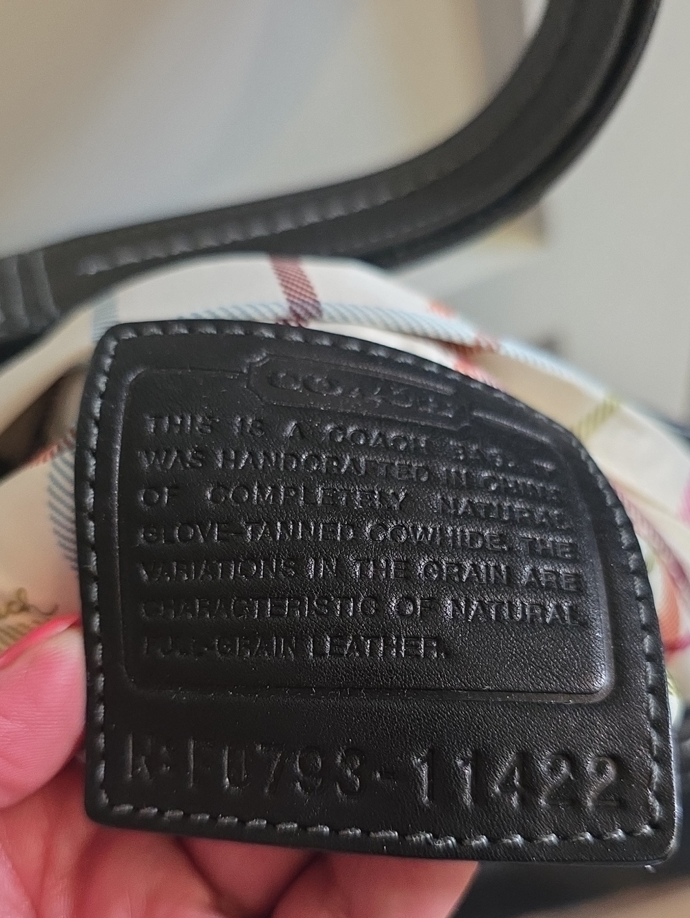 Coach Bleecker Bucket Bag With Tattersall Lining Like New!! - Picture 6 of 10
